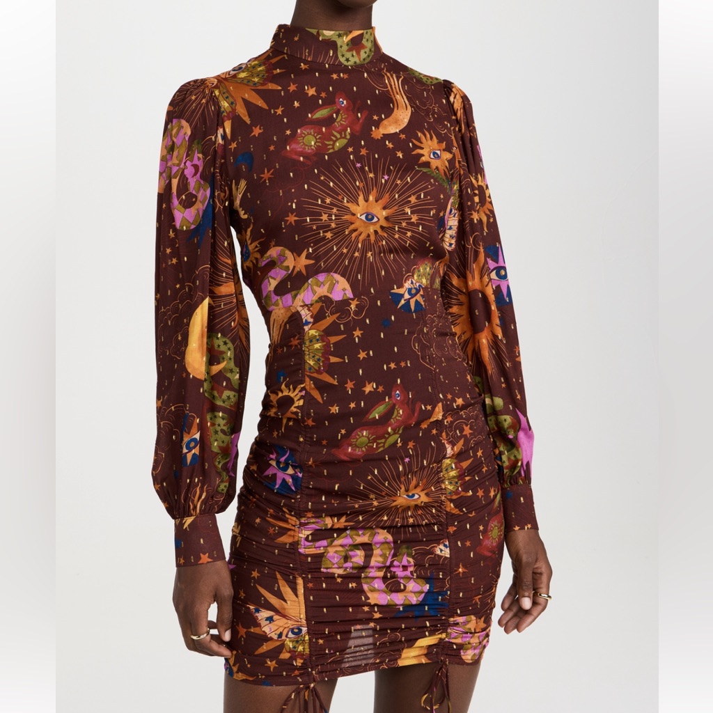 Colorful Celestial Print Dress